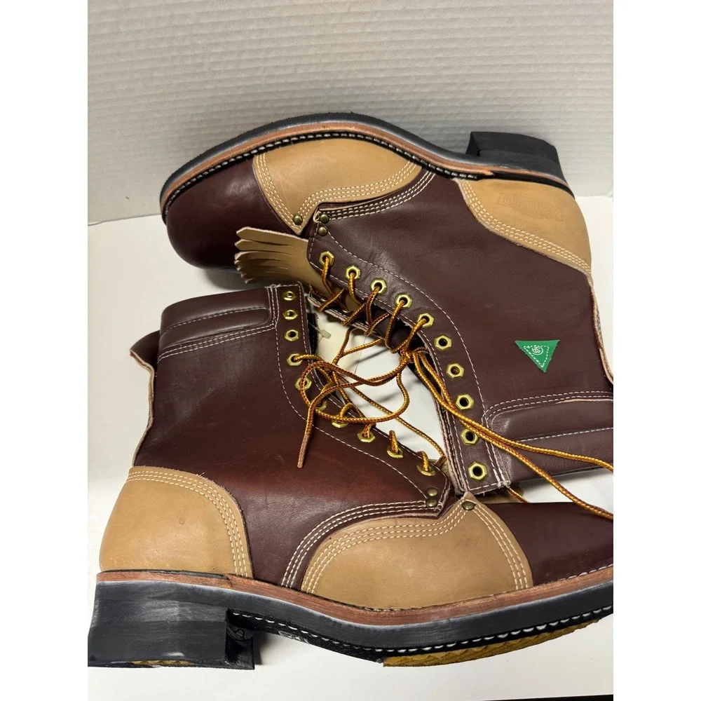 NWT VIntage  Canada West Leather Work Boots Mens 10.5 EEE Canada CSA Grade 1 90s